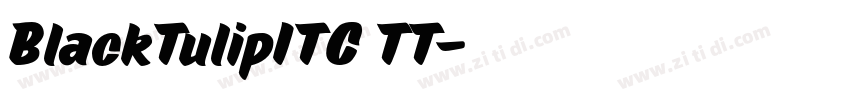 BlackTulipITC TT字体转换